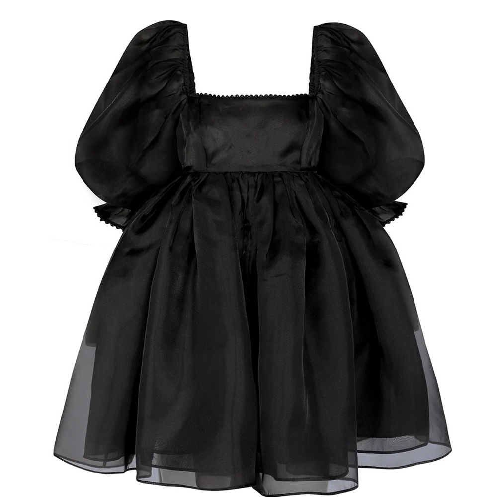 Selkie Black Caviar Puff Dress
